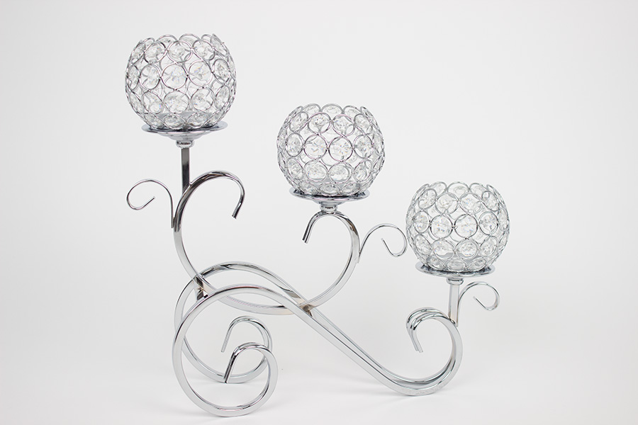 Svećnjak Crystal silver